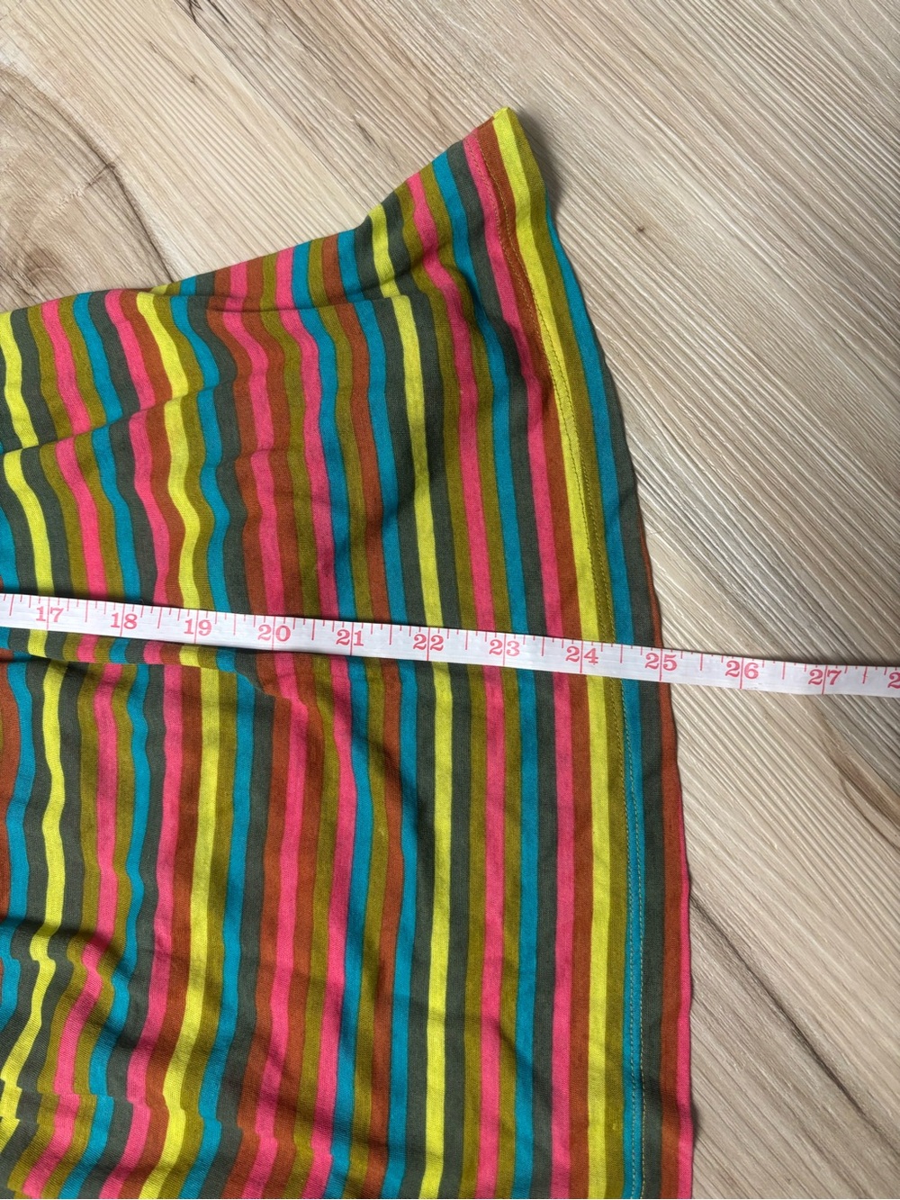 Free People Y2K Rainbow Stripe Babydoll Cami Top Women Large Cotton Summer Boho - Picture 11 of 11